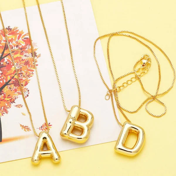 Small Bubble Letter Necklace - Mohebina laemeh